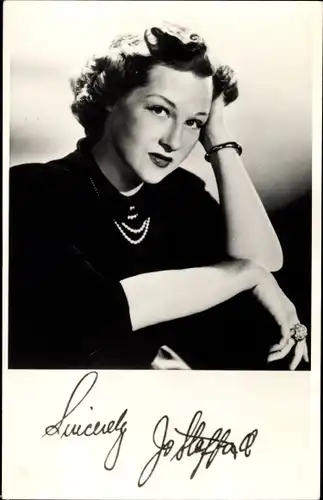 Ak Sängerin Jo Stafford, Portrait