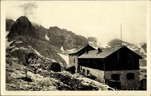 Ak Hallstatt in Oberösterreich, Simonyhütte und Schöberl