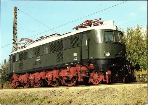 Ak 100 Jahre E-Lok, Elektr. Schnellzuglokomotive, Verkehrsmuseum Dresden, Baureihe 218, Baujahr 1935