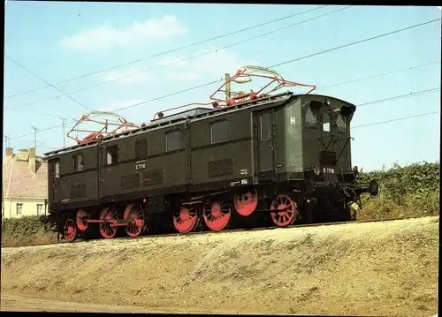Ak 100 Jahre E-Lok, Elektrische Güterzuglokomotive, Verkehrsmuseum Dresden, Baureihe E 77, 1924