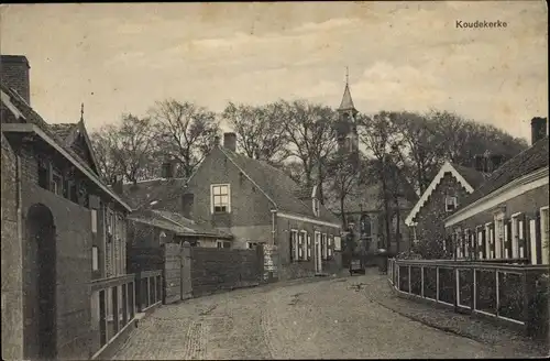 Ak Koudekerke Zeeland, Straßenpartie