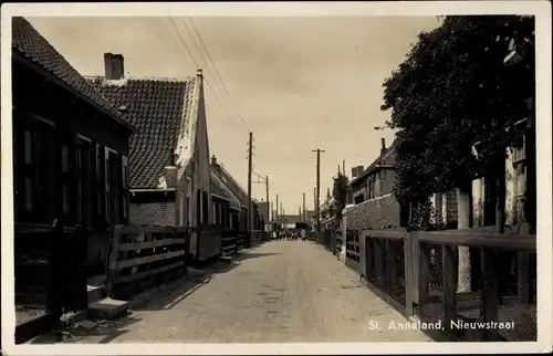 Ak Sint Annaland Zeeland, Nieuwstraat