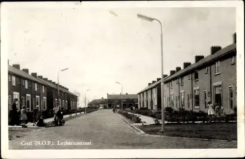 Ak Creil Flevoland Niederlande, Lothariusstraat