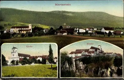 Ak Metzerlen Mariastein Kt. Solothurn Schweiz, Kloster, Kirche, Totalansicht