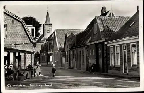 Ak Den Burg Texel Nordholland Niederlande, Gasthuisstraat