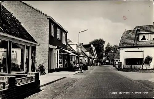 Ak Hippolytushoef Wieringen Nordholland Niederlande, Nieuwstraat