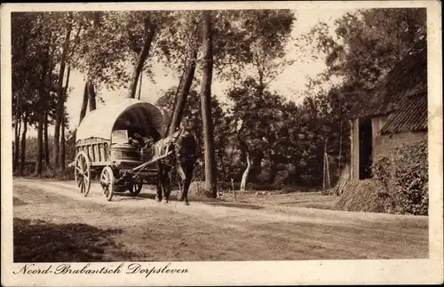 Ak Nordbrabant Niederlande, Noord-Brabantsch Dorpsleven, Kutsche