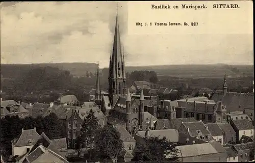 Ak Sittard Limburg Niederlande, Basiliek en Mariapark