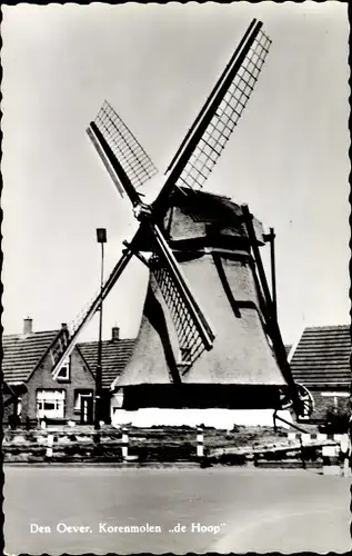 Ak Den Oever Wieringen Nordholland Niederlande, Korenmolen de Hoop