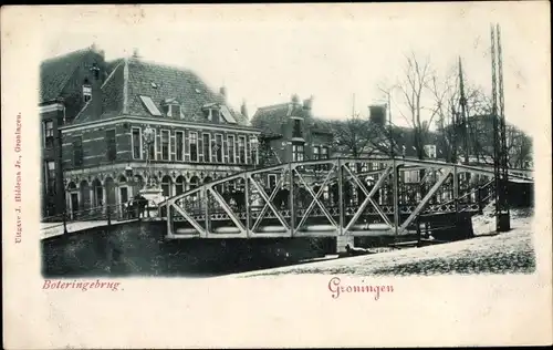 Ak Groningen Niederlande, Boteringebrug