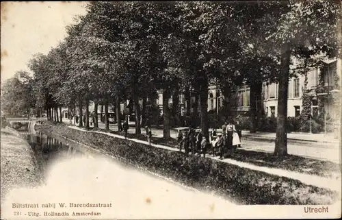 Ak Utrecht Niederlande, Biltstraat nabij W. Barendszstraat