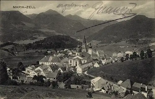 Ak Mariazell Steiermark, Gesamtansicht
