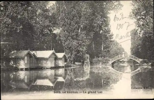 Ak Le Vésinet Yvelines, Le grand Lac