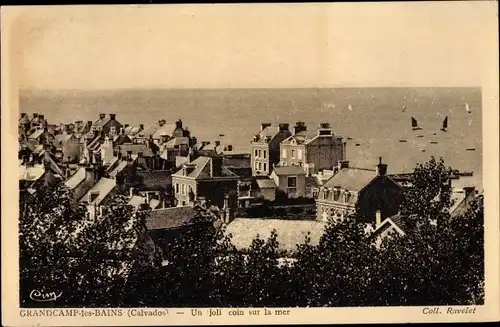 Ak Grandcamp les Bains Calvados, Un joli coin sur la mer