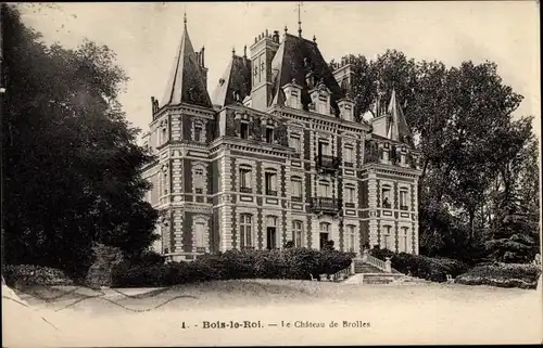 Ak Bois le Roi Seine et Marne, Le Chateau de Brolles