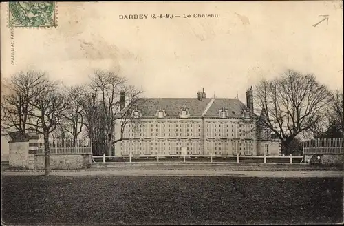 Ak Barbey Seine et Marne, Le Chateau
