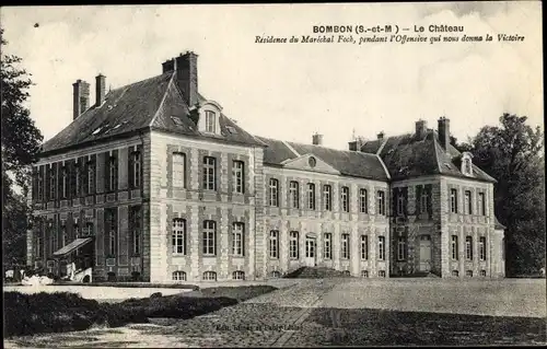 Ak Bombon Seine et Marne, Le Chateau