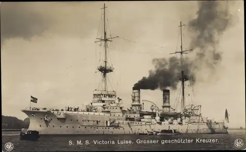 Ak Deutsches Kriegsschiff, SMS Victoria Luise, Großer Kreuzer, Kaiserliche Marine