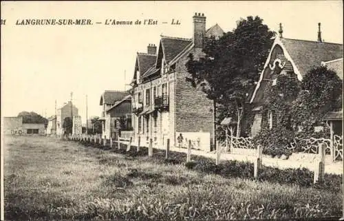 Ak Langrune sur Mer Calvados, L'Avenue de l'Est