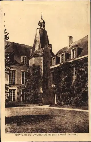 Ak Baugé Maine et Loire, Chateau de l'Auberdiere