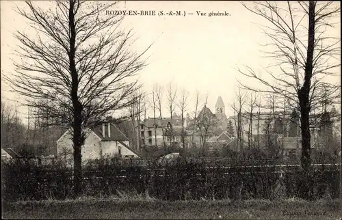 Ak Rozoy en Brie Seine et Marne, Vue generale