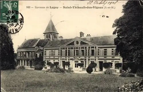 Ak Saint Thibault des Vignes Seine et Marne, Le Chateau