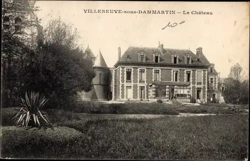 Ak Villeneuve sous Dammartin Seine et Marne, Le Chateau