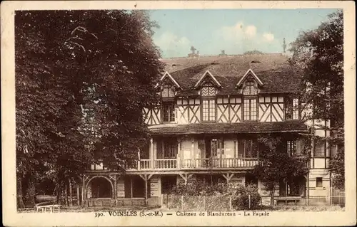 Ak Voinsles Seine et Marne, Chateau de Blandureau