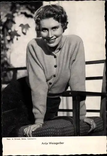 Ak Schauspielerin Antje Weissgerber, Portrait