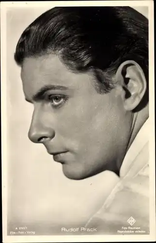 Ak Schauspieler Rudolf Prack, Portrait