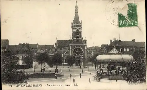 Ak Malo les Bains Nord, La Place Turenne