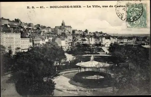 Ak Boulogne sur Seine Hauts de Seine, La ville, vue du Casino