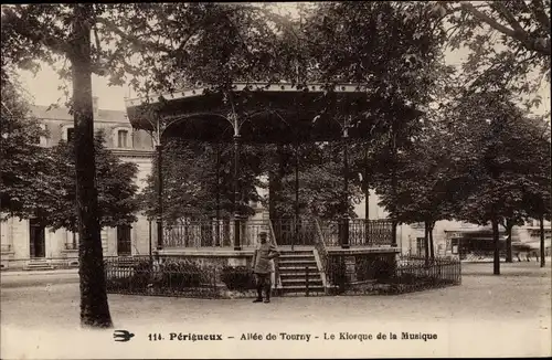 Ak Périgueux Nouvelle-Aquitaine Dordogne, Allee e Tourny, le Kiosque de la Musique