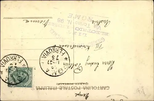 Ak Roma Rom Lazio, Garibaldi Reiterstandbild auf dem Gianicolo