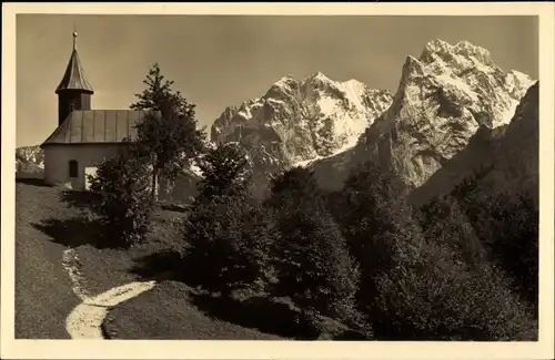 Ak Kufstein in Tirol, Antoniuskapelle im Wilden Kaiser