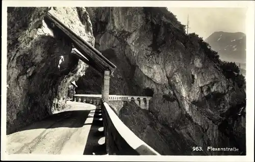 Ak Vorarlberg, Flexenpass, Flexenstraße