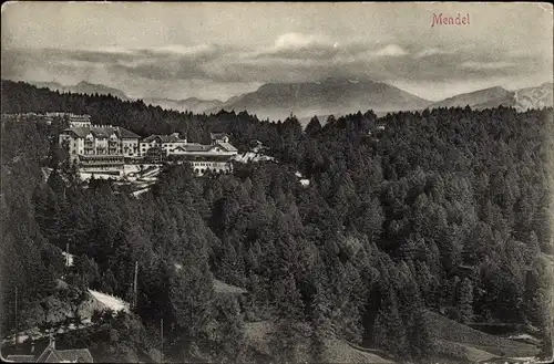 Ak Mendel Südtirol, Ort mit Umgebung, Mendelpass