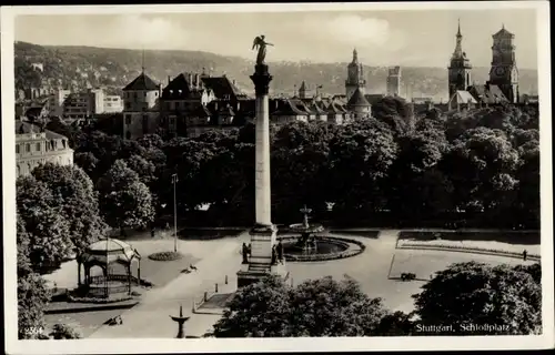 Ak Stuttgart am Neckar, Schlossplatz