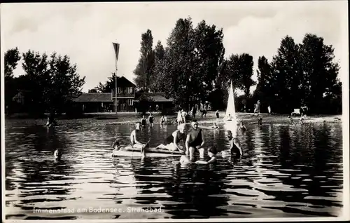 Ak Immenstaad am Bodensee, Partie im Strandbad