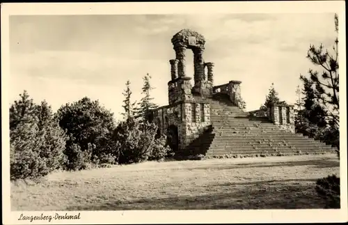 Ak Gehren Ilmenau in Thüringen, Langenberg, Fürst Karl Günther Denkmal