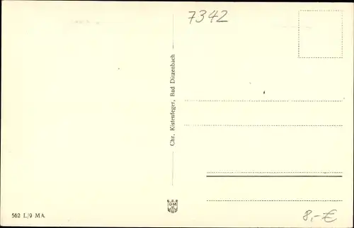 Ak Bad Ditzenbach in Württemberg, Teilansicht