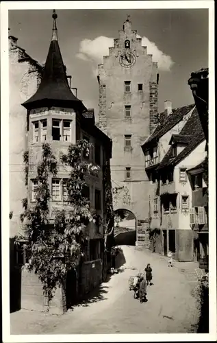 Ak Meersburg im Bodenseekreis Baden Württemberg, Marktplatz, Obertor, Gasthof zum Bären