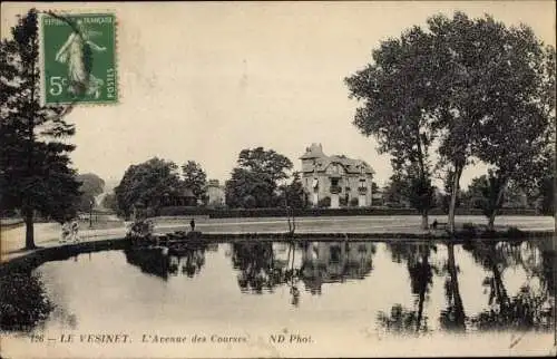 Ak Le Vésinet Yvelines, L'Avenue des Courses