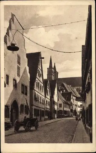 Ak Rothenburg ob der Tauber Mittelfranken, Klingengasse