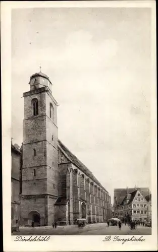 Ak Dinkelsbühl in Mittelfranken, St. Georgskirche