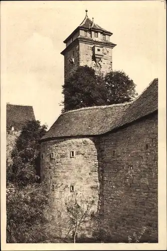 Ak Rothenburg ob der Tauber Mittelfranken, Beim Spitaltor