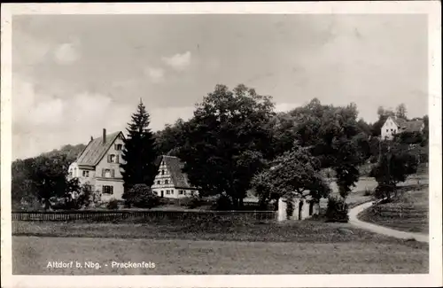 Ak Prackenfels Altdorf bei Nürnberg, Teilansicht der Ortschaft, Häuser