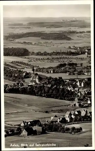 Ak Aalen im Ostalbkreis Württemberg, Blick auf Salvatorkirche, Panorama