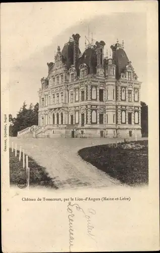 Ak Champteussé sur Baconne Maine et Loire, Chateau de Tessecourt