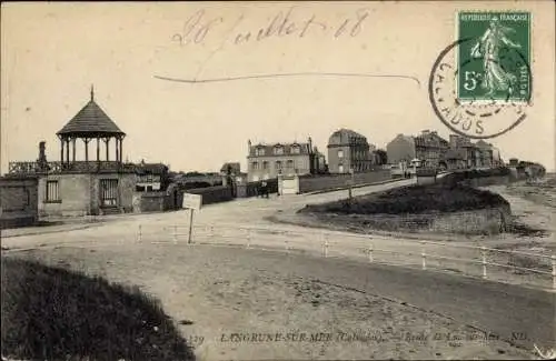 Ak Langrune sur Mer Calvados, Route du Luc sur Mer